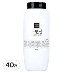 가성비가브랜드다 구연산, 40개, 450g