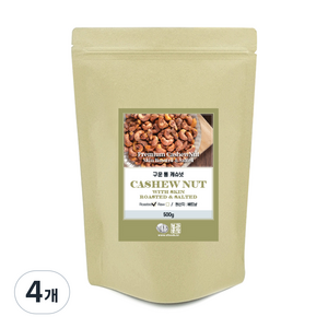 견과공장 구운 통 캐슈넛, 500g, 4개