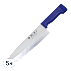 DOKDO 민자 칼라 식도, 파랑, 5개