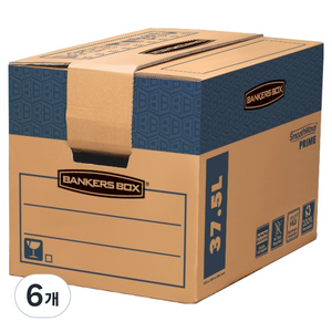 펠로우즈 뱅커스 1단 무빙박스 37.5L, 혼합색상, 6개