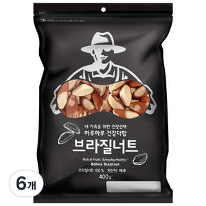 넛츠팜 브라질너트, 400g, 6개