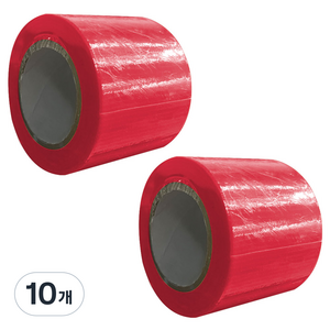 월드크린 고접착 강력 면테이프 레드 50mm x 10m, 10개