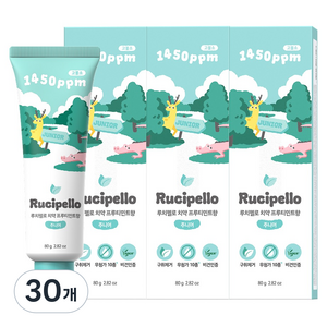 루치펠로 리틀포레스트 키즈치약 프루티민트향, 80g, 30개