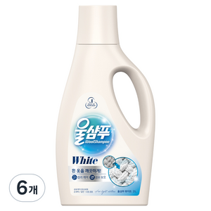 울샴푸 화이트 용기 본품, 2L, 6개