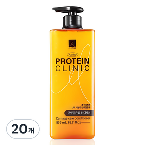 엘라스틴 아미노 클리닉 단백질 손상 케어 컨디셔너, 855ml, 20개