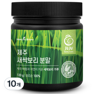 힐링스토리 제주 새싹보리 분말, 10개, 120g