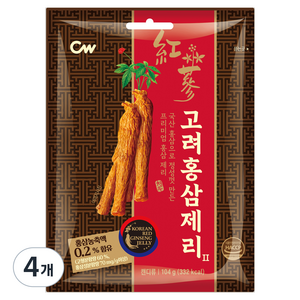 청우식품 고려홍삼제리2, 4개, 104g