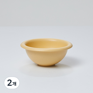 베터핑거 도자기 볼, 2개, 옐로우