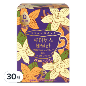 쌍계명차 루이보스 바닐라 차, 1.5g, 10개입, 30개