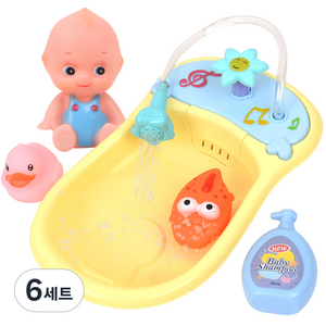 욕조 목욕놀이완구 세트, 랜덤 발송, 6세트