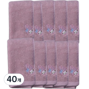 산리오 캐릭터즈 세면타올 170g pani-ys-0801, 핑크, 40개
