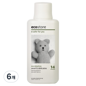 에코스토어 중성 & 울 세제 유칼립투스향, 6개, 500ml