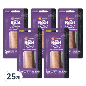 하림펫푸드 고양이 더리얼 필렛 간식, 참치, 30g, 25개