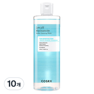 코스알엑스 약산성 나이아신아마이드 미셀라 클렌징 워터, 400ml, 10개