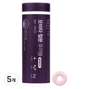 모비타 철분 츄어블 블루베리맛 90g, 5개, 60정