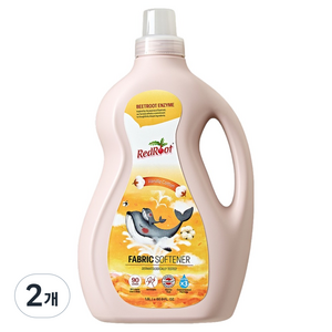 레드루트 유아 섬유유연제 바닐라코튼향 플러스 1.8L, 2개