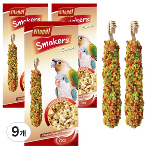 비타폴 소동물 간식 팝콘 스매커 ZVP-1111, 90g, 9개
