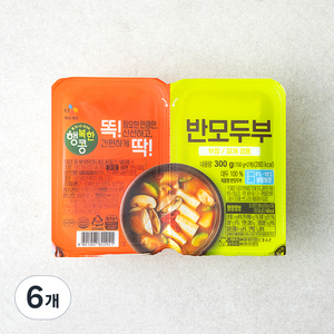 행복한콩 반모두부 2개입, 300g, 6개