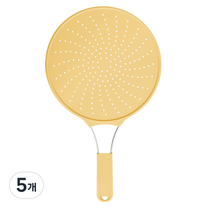 네이쳐리빙 릴리브 기름튐방지 실리콘 후라이팬 덮개 버터, 30cm, 5개