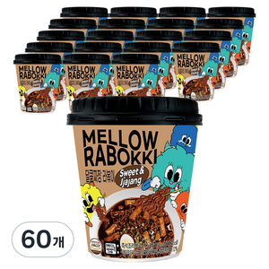 농가식품 멜로우빈 달콤짜장 라볶이, 170g, 60개