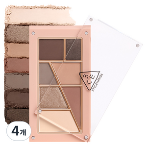 3CE 레이어 잇 올아이 팔레트 7.5g, NUTTYBROWN, 4개