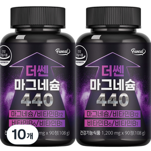 퍼니트 더쎈 마그네슘 440 108g, 90정, 10개