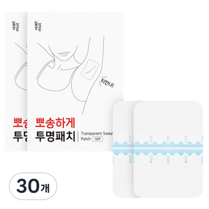 일상공감 뽀송하게 투명패치 10p, 30개