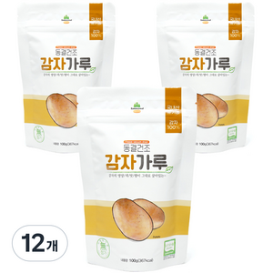 산마을 동결건조 감자가루, 100g, 12개