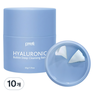 프레티 히알루로닉 버블 딥 클렌징 밤, 50g, 10개