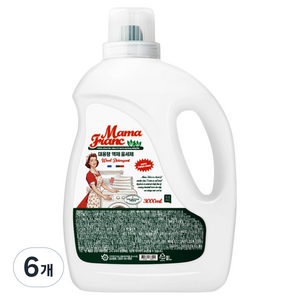 쉼표365 마마프랑 대용량 액체 울세제, 6개, 3L