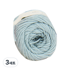 허니멜로 곱창밴드 두맘코튼 뜨개질 DIY 패키지, 3세트, 하늘