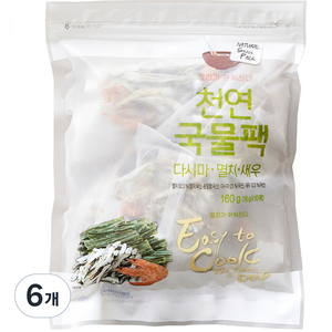 금양유통 천연국물팩 10p, 160g, 6개