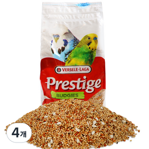 버셀라가 프리스티지 잉꼬 사료, 1kg, 4개