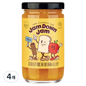 복음자리 잼다운잼 애플시나몬, 235g, 4개