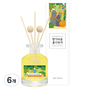향기마을 디퓨저, 제주한라봉, 150ml, 6개