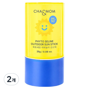 차앤맘 피토세린 야외놀이 선스틱 SPF50+ PA++++, 25g, 2개