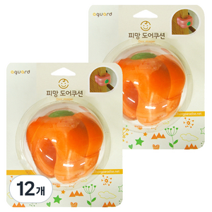아가드 피망도어쿠션 문닫힘방지, 오렌지, 12개