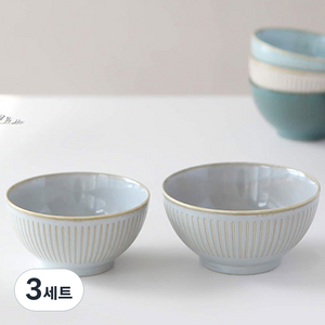 니코트 Everyday collection 밥공기 국그릇 세트, 그레이, 밥공기 + 국그릇, 3세트