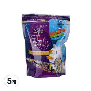 애니멀밥 PSP 스위트 큰토끼 사료, 750g, 5개