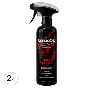 맥쏠 타이거 클루 퀵 디테일러 물왁스, 2개, 500ml