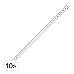 롭다 아크릴스틱자 30cm, Pure, 10개