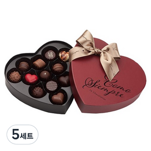 꼬모쎔쁘레 그랑크뤼 콜렉션 하트 초콜릿 세트, 5세트