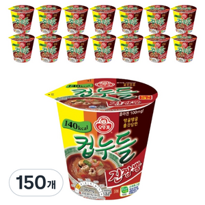 오뚜기컵누들 진짬뽕 컵 38g, 150개
