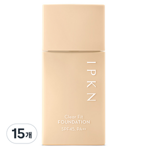 입큰 클리어 핏 파운데이션 PF45 PA++ 40ml, 02 바닐라, 15개