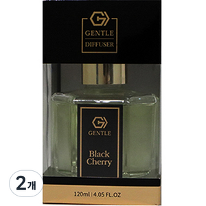 젠틀 차량용 디퓨저 120ml 본품, 블랙체리, 2개