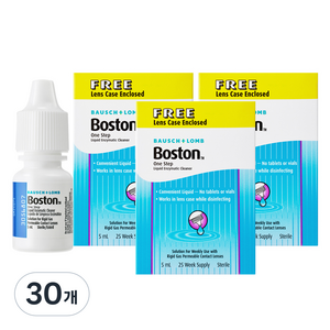 보스톤 바슈롬 원스텝 리퀴드 엔자임 단백질 제거제, 5ml, 30개