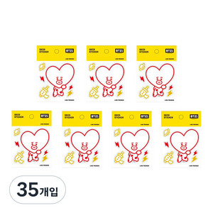 라인프렌즈 BT21 데코스티커, 타타, 35개입