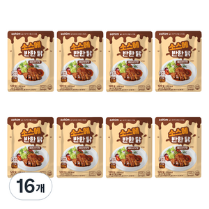 아침 바로드숑 실온 보관 소스에 반한닭 맛있는 닭가슴살 데리야끼 맛, 120g, 16개