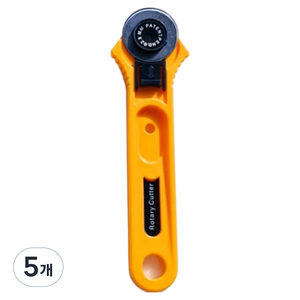 갬부지 원형재단칼 S, 혼합색상, 5개