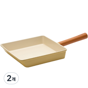 닥터하우스 오미자 계란말이 사각팬 22cm, 2개, 머스터드